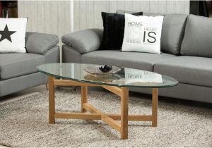 Tisch Eiche Rustikal Oval Couchtisch Melia Wohnzimmer Tisch Holzgestell Eiche Massiv