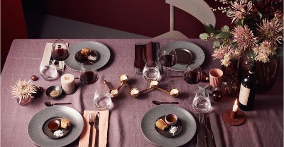 Tisch Eindecken Glas Oder softer Bordeaux Und Nudetöne Gesellen Sich Zu Grau