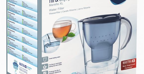 Tischwasserfilter Glas Brita Wasserfilter "marella Xl" 3 5 Liter In Blau