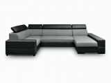 U-form sofa Mit Schlaffunktion Wohnlandschaft U form Alexia Schwarz Grau Ottomane Rechts