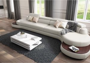 U Shape sofa Design 2019 Designer Rundsofa Xxl Ecksofa Leder Big Pala Mit Holzablagen