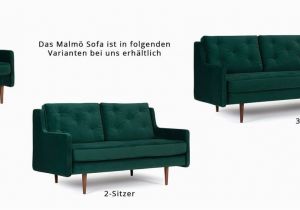 Unique sofa Design Malm 3 Sitzer Designer sofa Mit Polsterarmlehnen Und