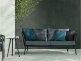 Vincent sofa Design Quarter Vincent Sheppard Leo sofa 2 Seater sofa Lava Aluminium