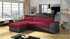 Weicher Stoff sofa Ecksofa sofa Marios Mit Schlaffunktion Grau Weinrot Ottomane Links