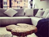 Wohnzimmer Tisch Hinter sofa Couchtisch Holztisch Massiv Auf Maß Baumscheibentisch