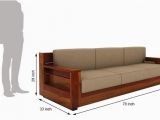 Wooden sofa Design Buy Marriott 3 Seater Wooden sofa Honey Finish Line In