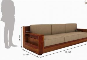 Wooden sofa Design Buy Marriott 3 Seater Wooden sofa Honey Finish Line In